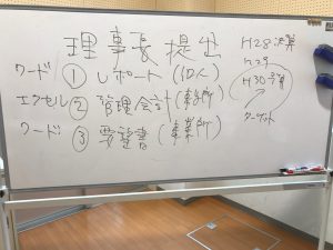 管理職研修の最後のフェーズは、① レポート、② 管理会計様式１、③ 要望書の作成です。