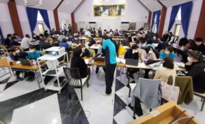 今日、みんなに、「よーし、４月から大会に出て優勝するからね。そのための１年半だったからね。頑張るよ。」と。