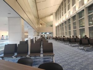 羽田空港のANAのターミナルです。これから 20:15 発で庄内です。