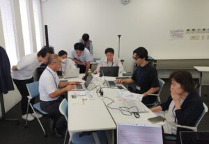 今日は、HMSさんのデイサービス研修でした。秋コースの初日です。参加５名なのです。